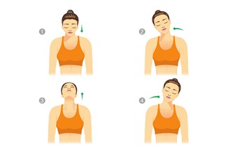 Ejercicios de yoga suave para estirar el cuello